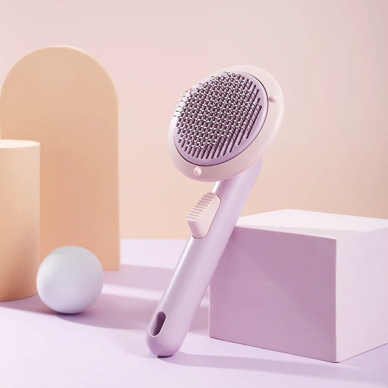 Щетка для домашних животных самоочищающаяся щетка вычесывания расческа