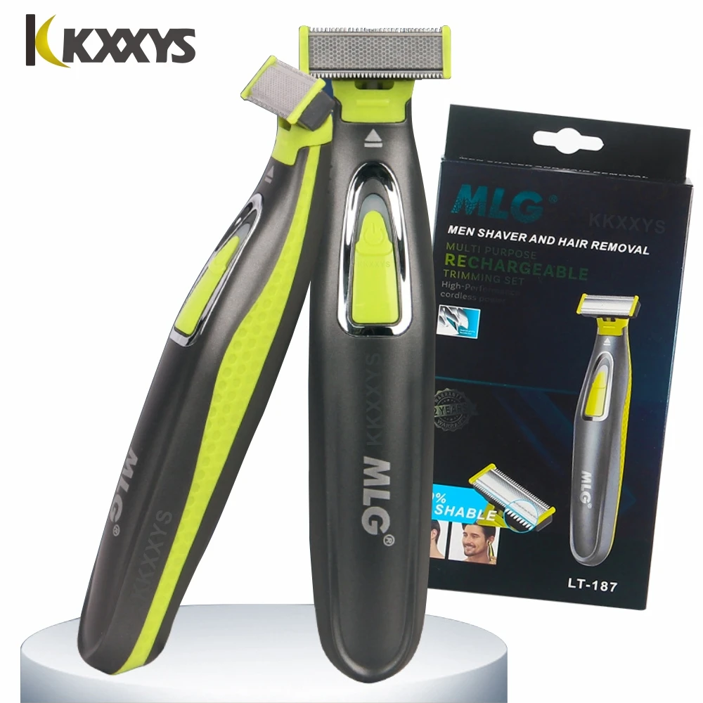 Rechargeable Razor For Shaping Facial Hair, Trimming Bikini Line, And Removing Hair From Private Areas