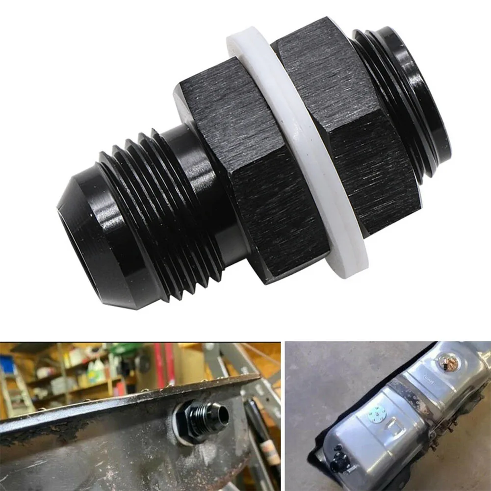 

Adapter Fuel Cell Fitting Accessories Aluminum Black Bulkhead Connector
