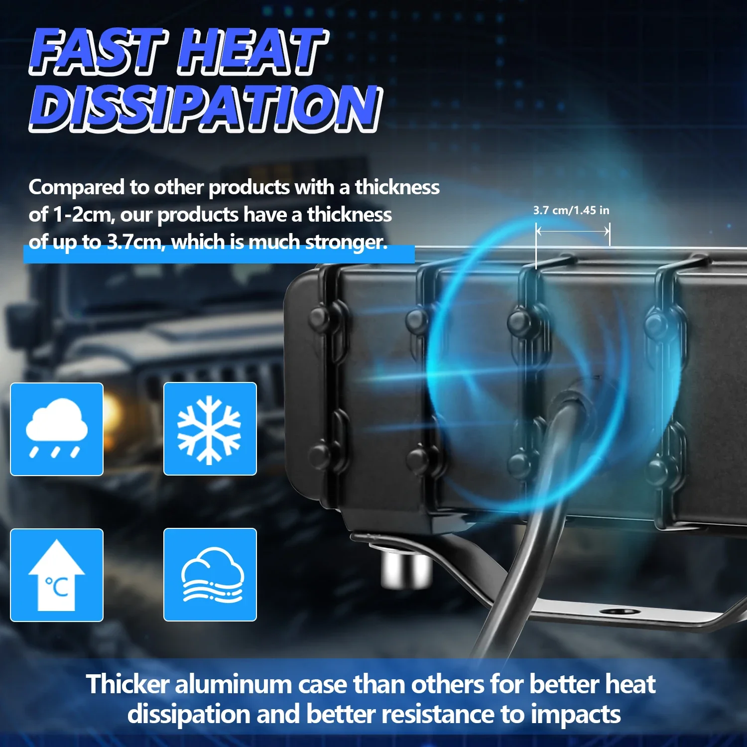 Автомобильный проектор Round Miles супер яркий 6000K точечный прожектор