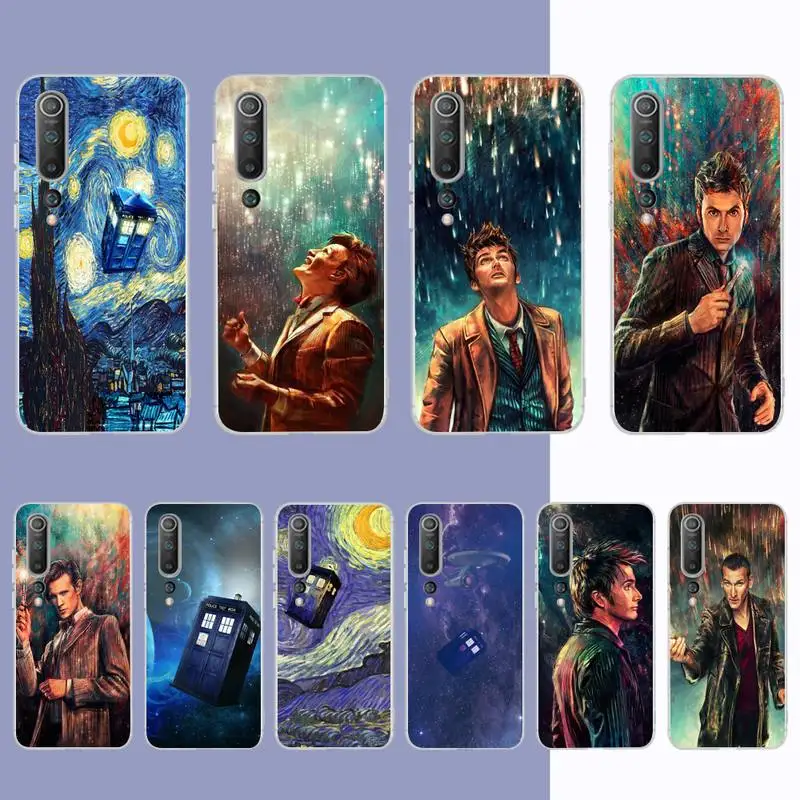 

Tardis Box Doctor Who Van Gogh Phone Case for Samsung S21 A10 for Redmi Note 7 9 for Huawei P30Pro Honor 8X 10i cover