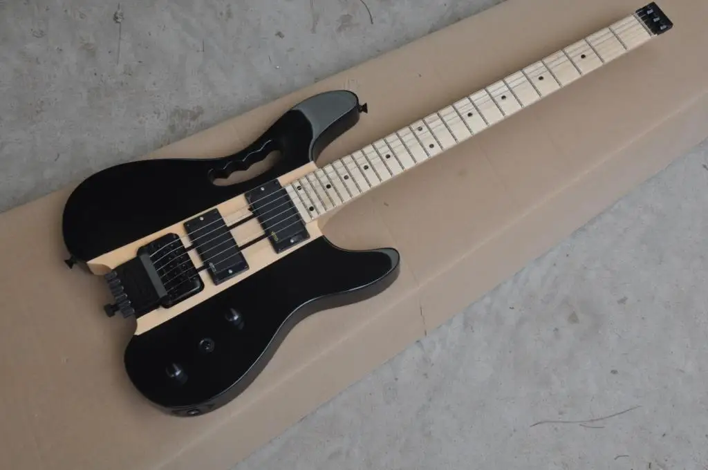 

Full body headless Steinberg electric guitar 6-String Double Pickup Black Hardware in stock 62