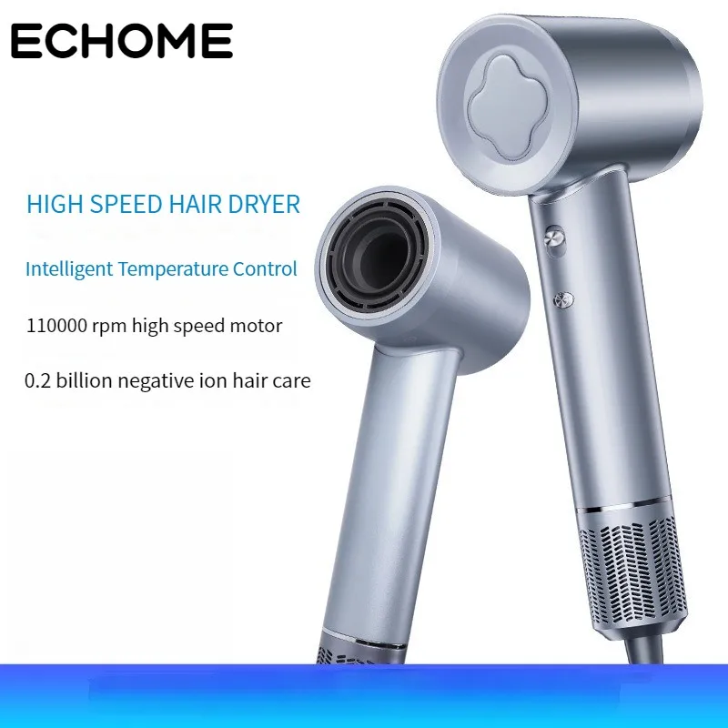 ECHOME Hair Dryer High-Speed Constant Temperature Hair Care LeafFree Anion Professional Blow Dryer Multifunction Salon Home Tool