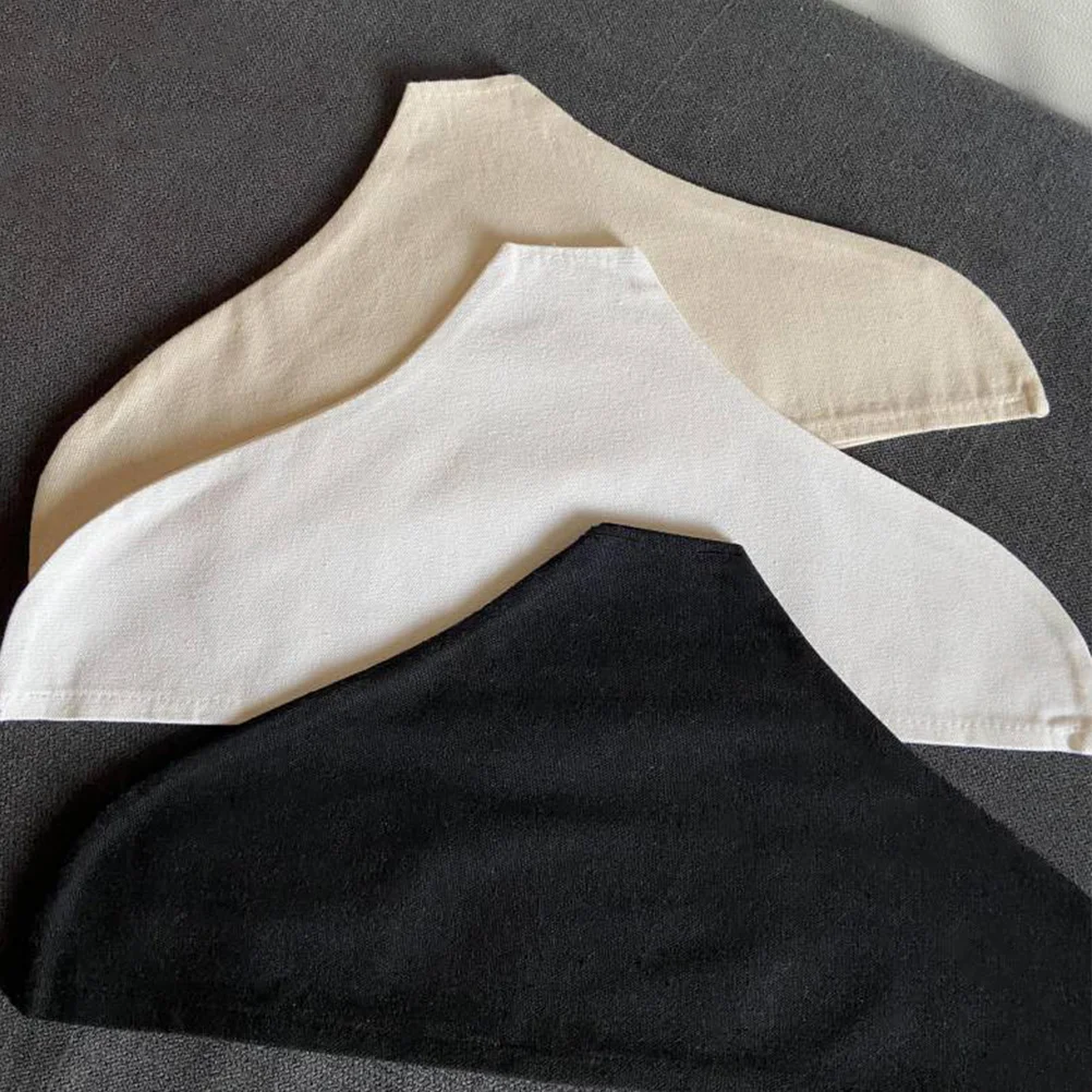 

3 Pcs Hanger Cover Wooden Clothes Rack Home Supply Protective Dress Protector Jeans Cotton Linen Dust-proof Case Anti- Skid