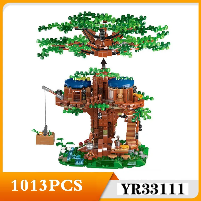 

2022 In Stock 1013+ pcs House Tree Ideas MOC 33111 Model Building Block Bricks Compatible with 21318 Toys for Kids Kids Gifts