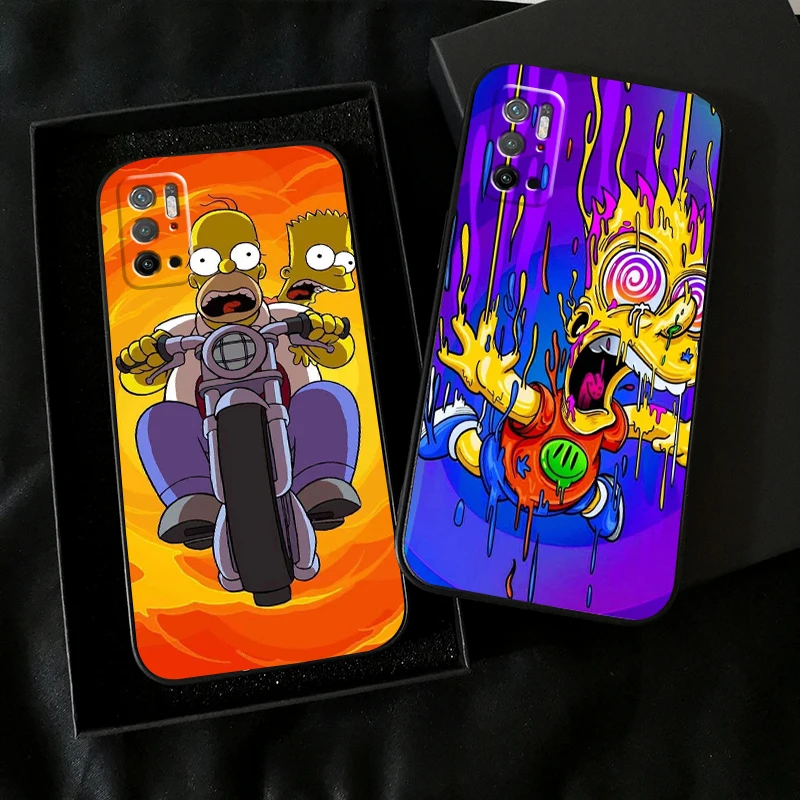 

Cute Homer Family S-Sim Psons For Xiaomi Poco X3 PRO NFC POCO M3 M3 Pro 5G X3 F3 GT Phone Case Soft Coque Funda Silicone Cover
