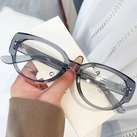 Большие прозрачные очки для близорукости, ультралегкие очки в квадратной оправе с защитой от синего цвета, очки с диоптриями от 0 до-4,0 по рецепту в стиле ретро