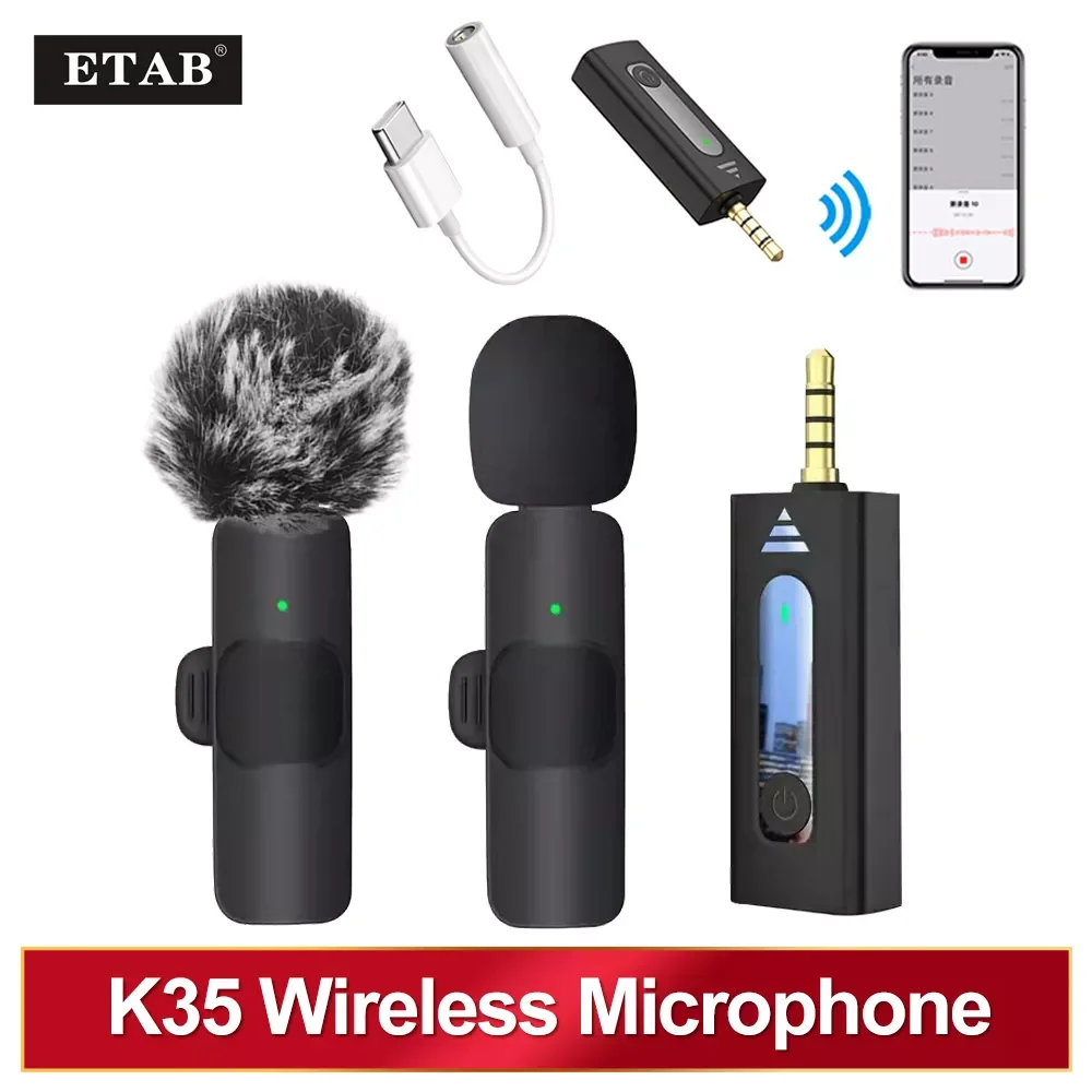 

Wireless 3.5mm Lavalier Lapel Microphone Omnidirectional Condenser Mic for Camera Speaker Smartphone,Recording Mic for Youtube