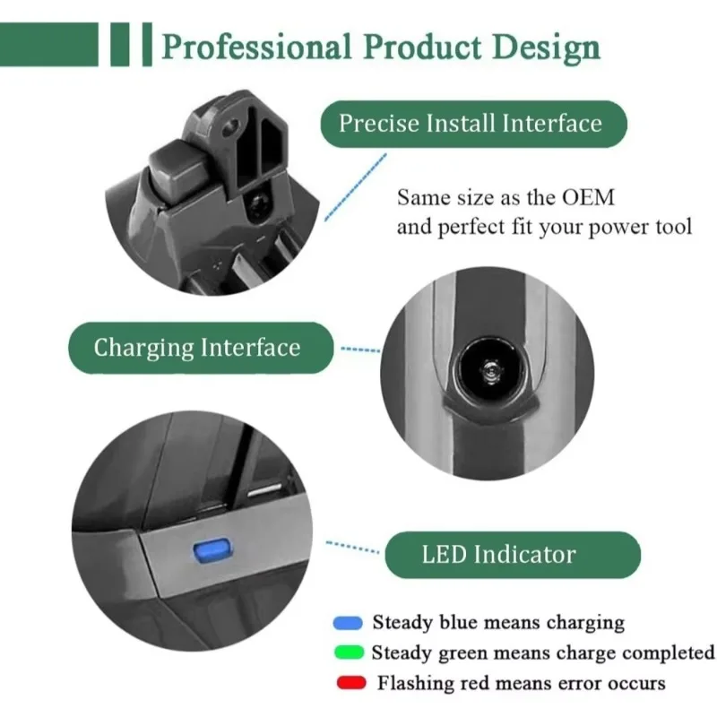 Фото Аккумулятор 21.6V 6000mAh для пылесосов Dyson V6 DC62 DC59 DC58 DC61 Animal SV03 SV04 SV05 SV06, сменный, перезаряжаемый №5
