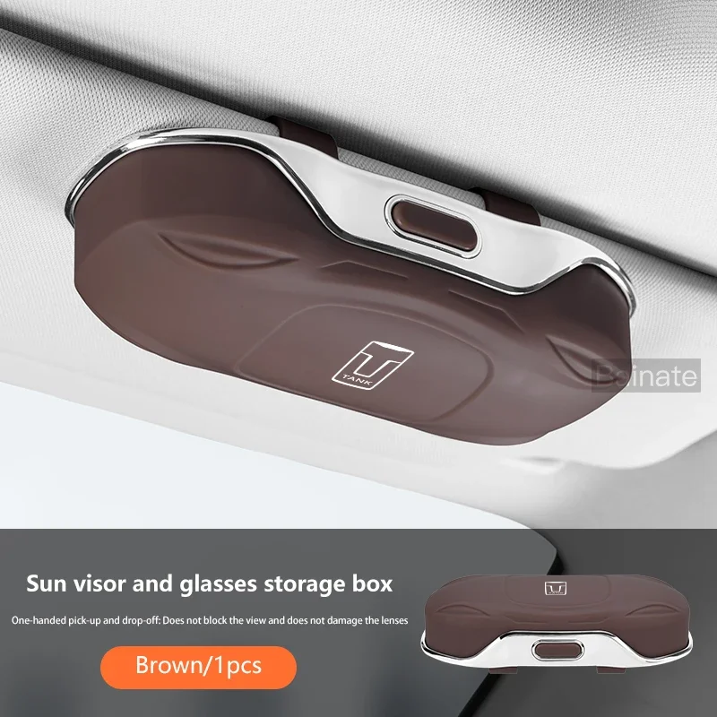 

WEY TANK 300 400 500 700 2022-2025 Автомобильный Солнцезащитный Козырек, Держатель Для Очков, Чехол, Ящик Для Хранения