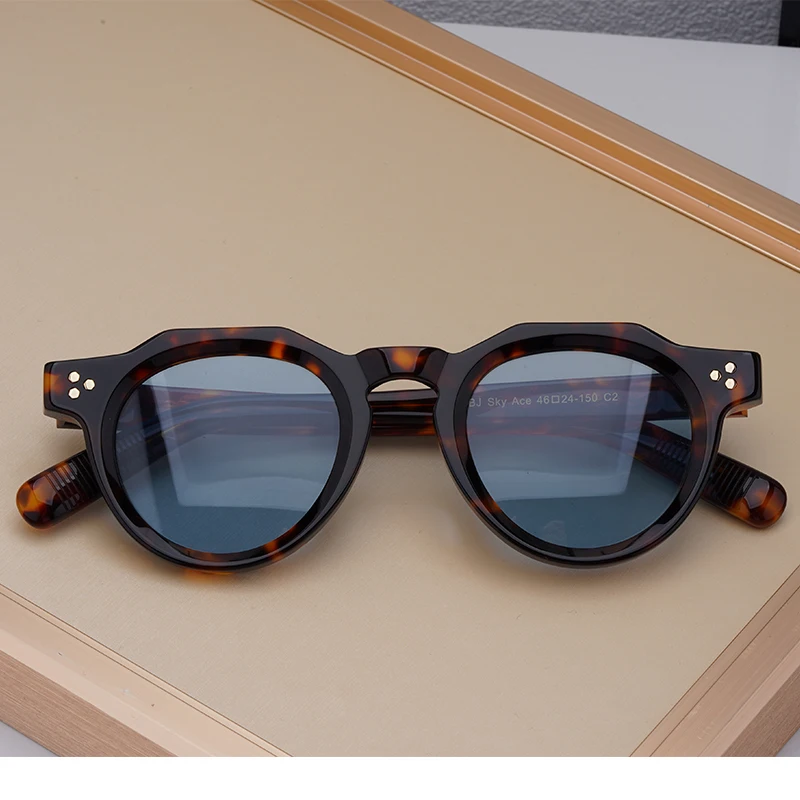 Высококачественные ацетатные солнцезащитные очки для мужчин и женщин овальные