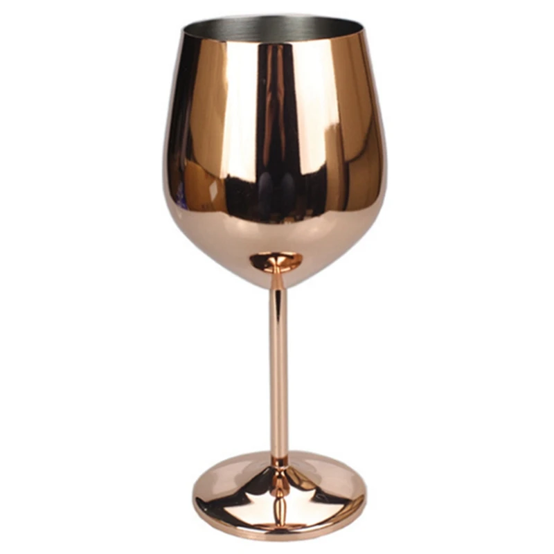 

500ML Stainless Steel Red Wine Glass Champagne Goblet Cup Drinking Mug for Kitchen Dining Bar Tool Home Supplies