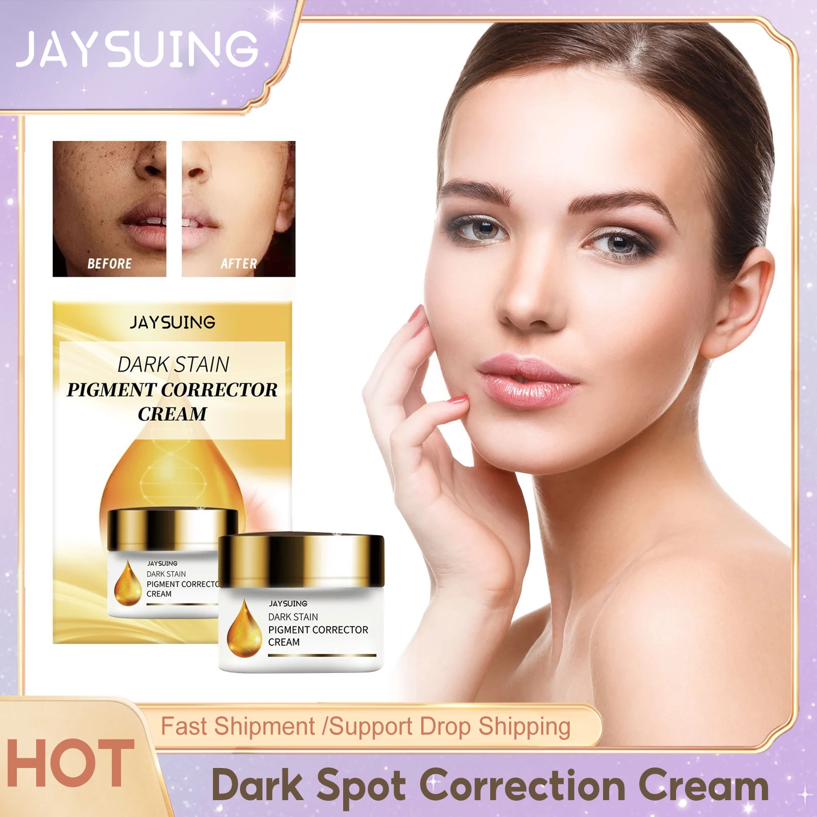 

Dark Spot Correction Cream Brightening Improve Dull Fade Pigmentation Remove Melasma Glowing Skin Whitening Freckle Face Cream