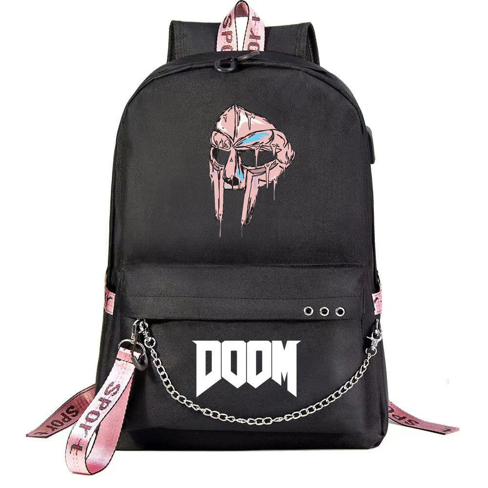 

Прочный Рюкзак DOOM из ткани Оксфорд, сумка для ноутбука, школьные сумки