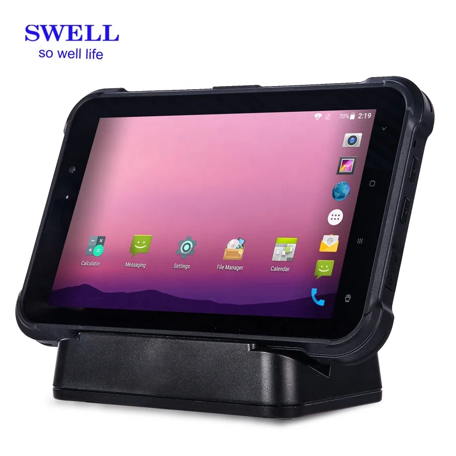 

Cheap Handheld Rugged Warehouse Android PDA with Barcode Scanner 8inch IP67 tablet support wifi handheld Terminal PDA