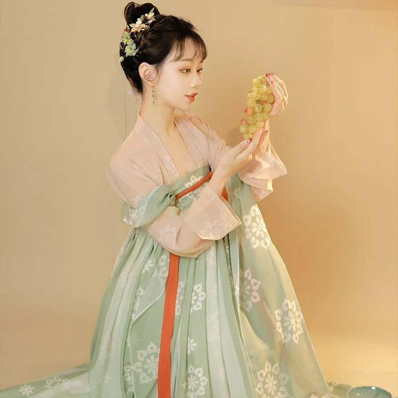 Женский костюм для взрослых Hanfu в традиционном китайском стиле Хань элемент