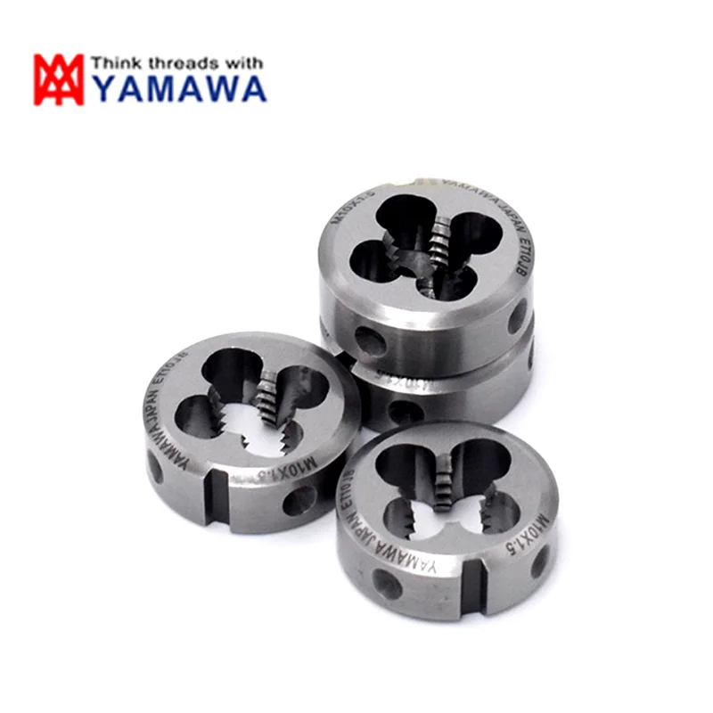 1 шт. фиксированный нерегулируемый круглый штамп YAMAWA HSSE M0.8M2M2.5 M3M4 M5M6M8M10 M12 M14M16X0.4 0 5 8