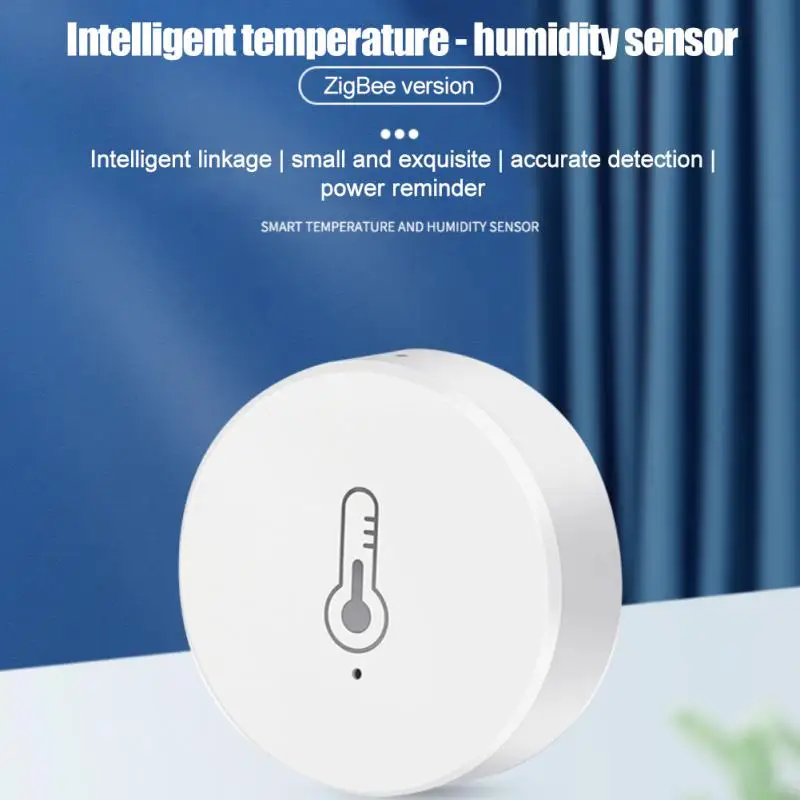 

Датчик температуры и влажности Tuya Zigbee, комнатный гигрометр с управлением через приложение для умного дома и Alexa Google Home