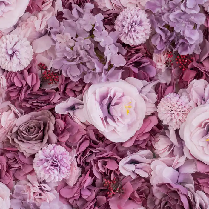 Роскошная королевская серия розовая фиолетовая Роза Орхидея Гортензия 3D