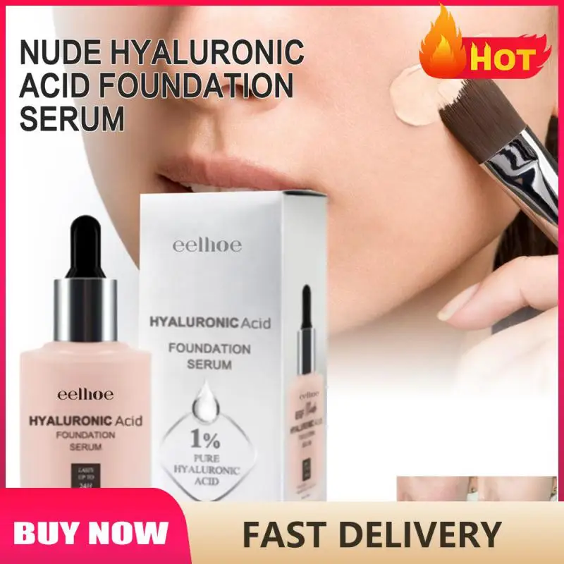 

Face Foundation Liquid Cream Concealer Cover Base Cosmetics Natural Oil Contro Long-lasting Waterproof Hyaluronic Makeup