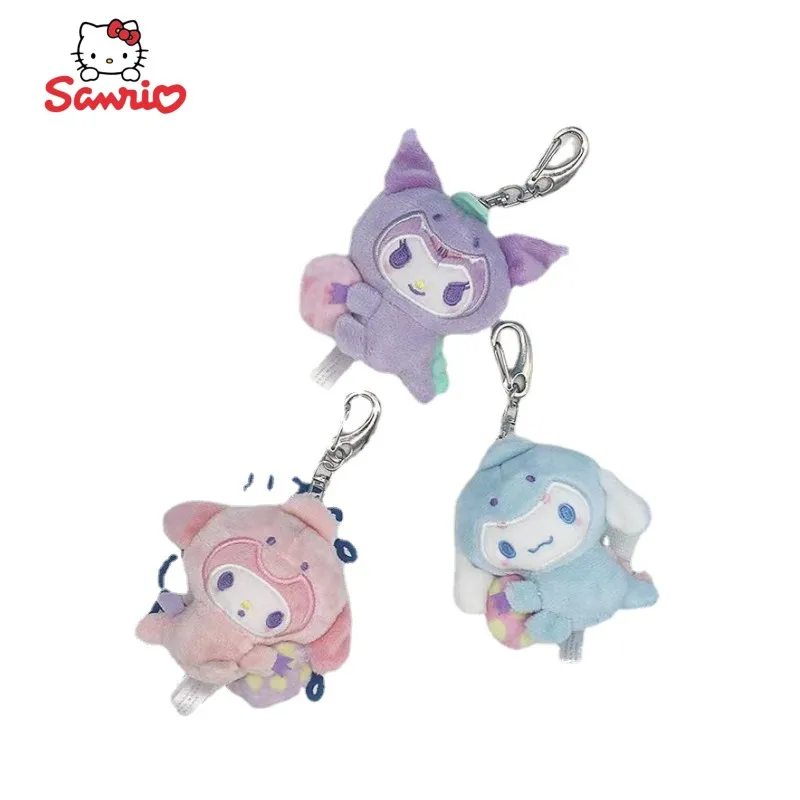 

Sanrio kawaii anime cartoon creative peripheral new cute Kulomi plush toy birthday gift key chain pendant bag jewelry wholesale
