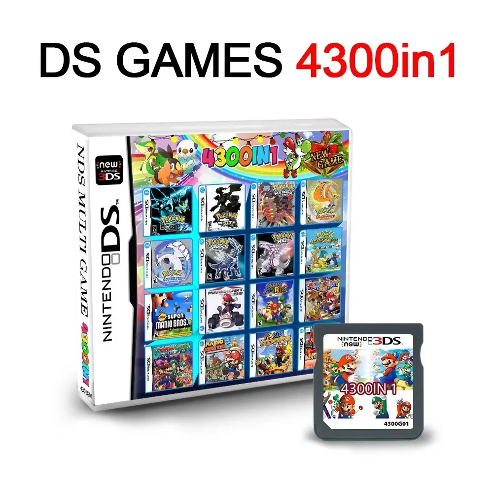 Игровая карта 3DS NDS Комбинированная 4300 в 1 Кассета IN1 Игровые коллекционные карты