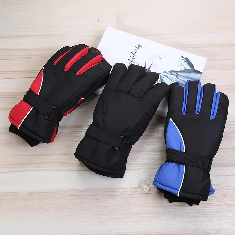 

Winter Gloves Men Winter Man New Thickening Plush Cold Proof Glove Outdoors Skiing Cycling Mountaineering All Finger Gloves