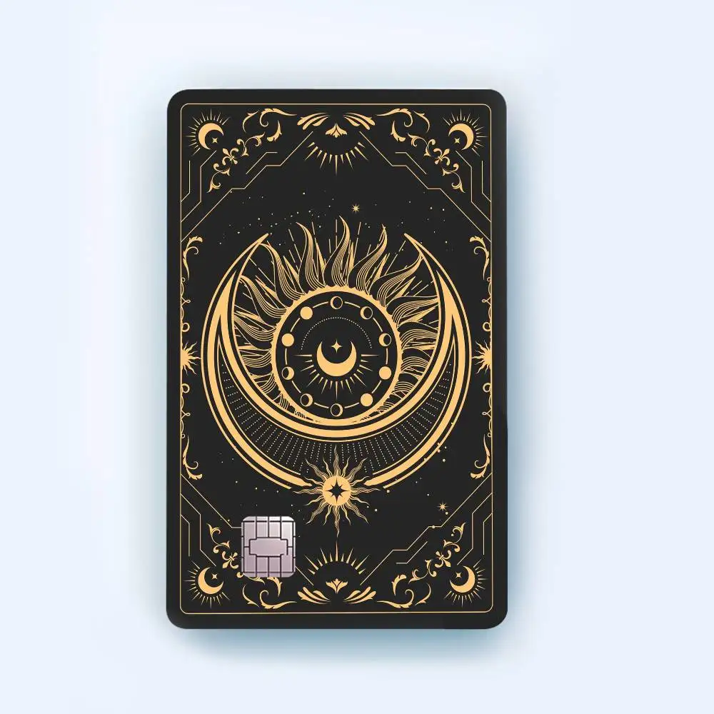 

Таро крутая декоративная водонепроницаемая пленка для кожи, наклейки для кредитных карт, дебетовая передняя банка, автобусный пропуск