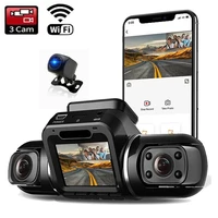 3 channel dash cam 1080p1080p1080p wifi gps car dvr dual lens infrared light night vision 3lens 330 degree dash cam car camera