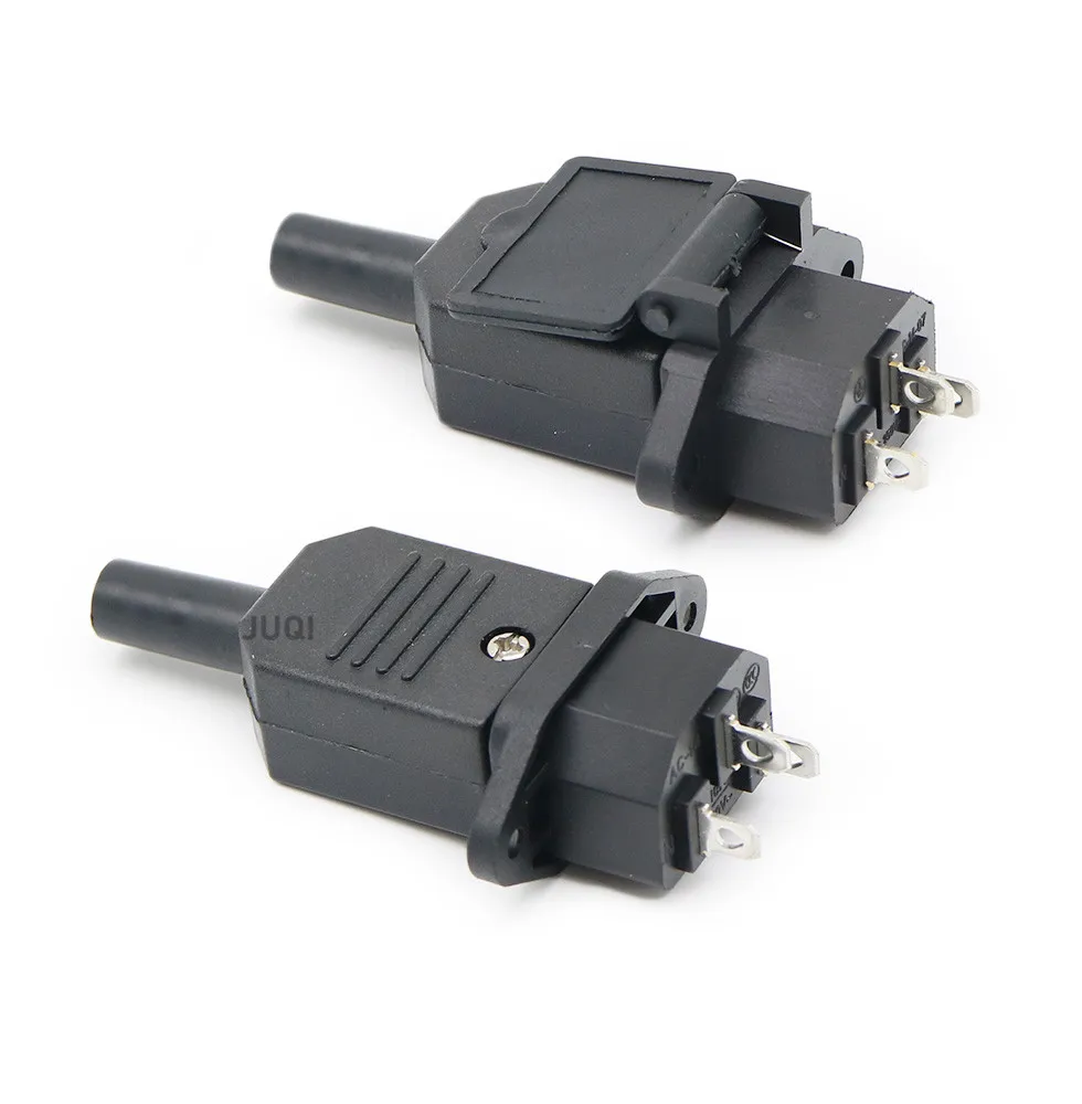 Черная розетка для панели питания переменного тока CE IEC320 C13 C14 регулируемая
