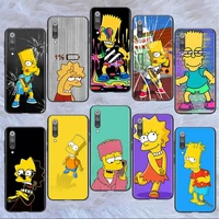 nice simpsons animation phone case for xiaomi mi 12 12x 11t 11i 11 10t note 10 9t 9 se a3 cc9e pro lite ultra black luxury cover