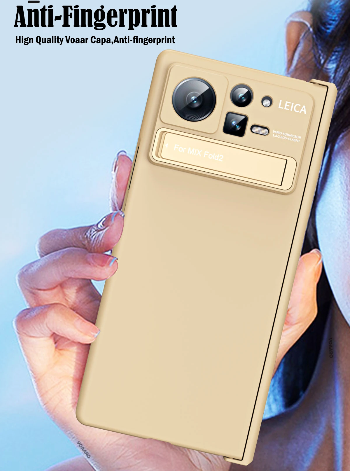 Funda For Xiaomi Mix Fold 2 Case with Kickstand Holder Front Screen Film Protector for Xiaomi Mix Fold 2 Hinge Protective Case