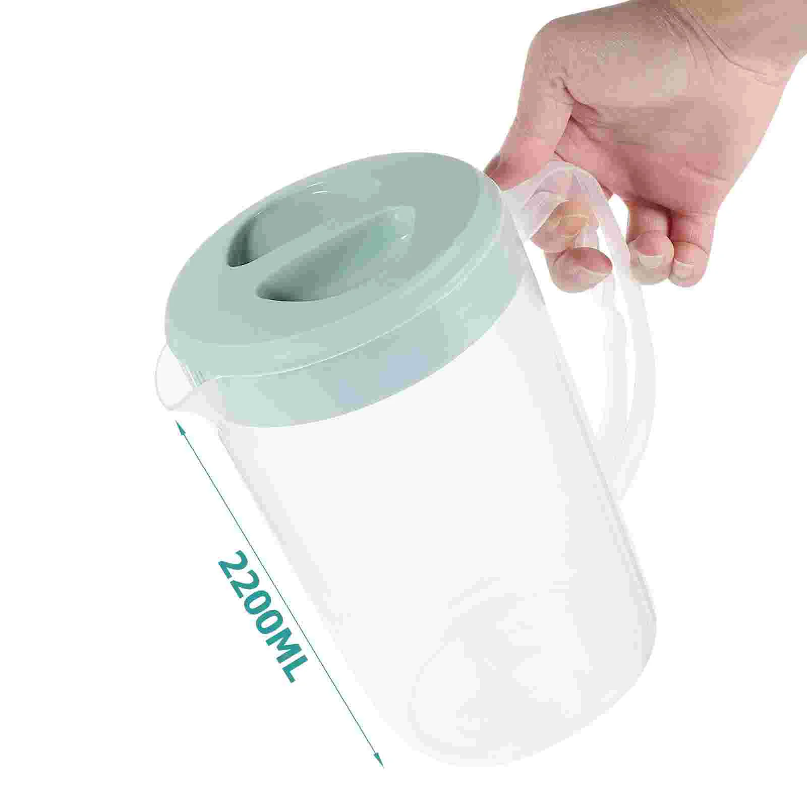 Чайник для напитков воды 2200 мл кувшин кофейник сока холодный розовый с крышкой