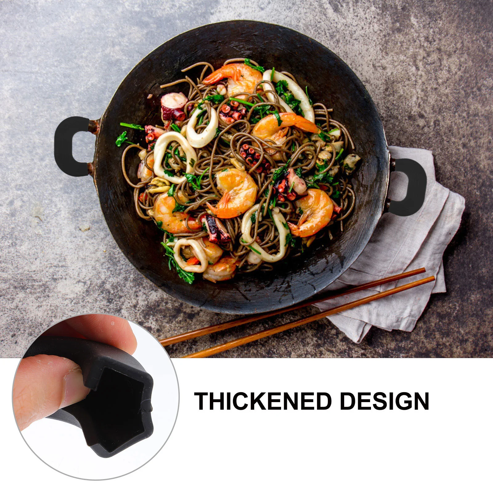 4 шт. серьги-кастрюли силиконовые защитные ручки мини-рабочие кастрюли кухонные