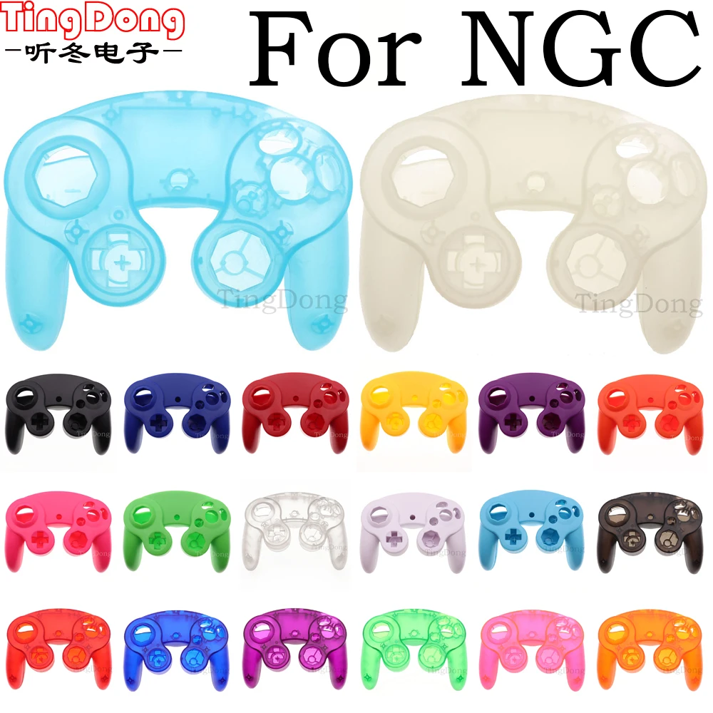 For Gamecube NGC Controller Housing Shell Replacement Parts Top and Bottom Protective Cover Handle Case