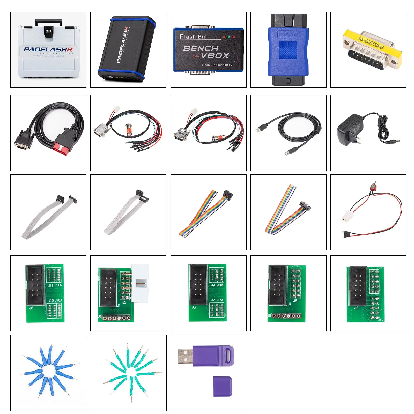 

Новейший программатор PADFLASH PADFLASHR 2025 года, полная версия ECU TCU с USB-ключом, OBD Bench Boot, поддержка файлов VR Checksum