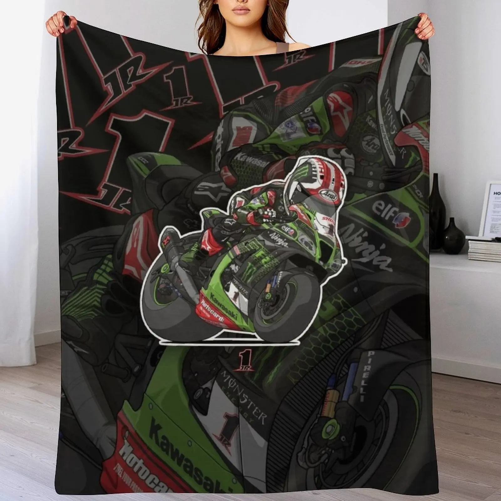 WORLD CHAMPION WSBK 2020 - Одеяло JONATHAN REA Декоративные кровати Покрывала Гигантские одеяла