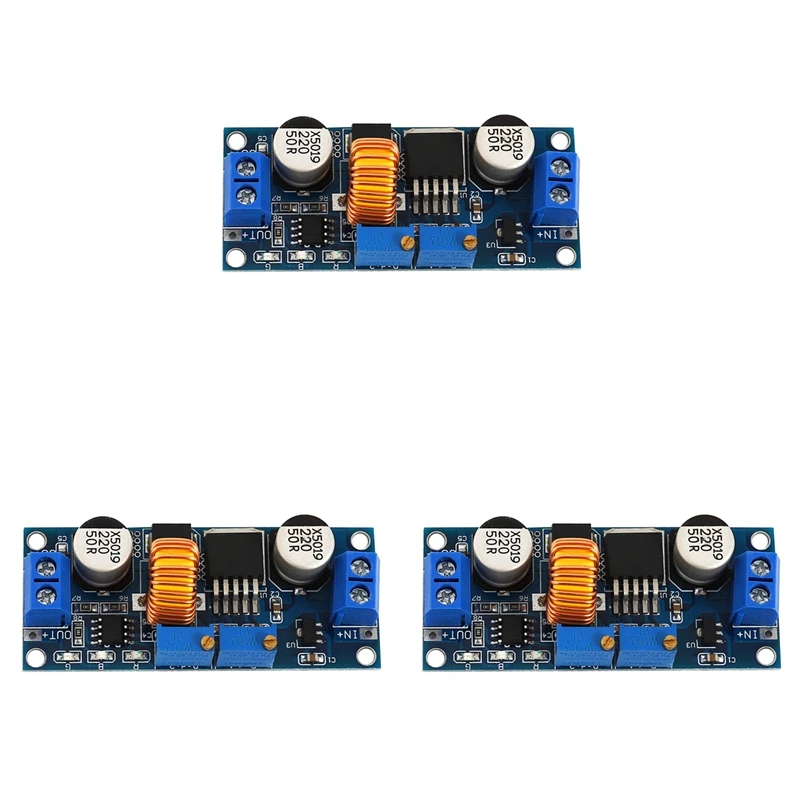 

3X Lithium Battery Charger Module Board 5V-32V To 0.8V-30V 5A LED Driver Step Down Buck Converter Board Current Voltage