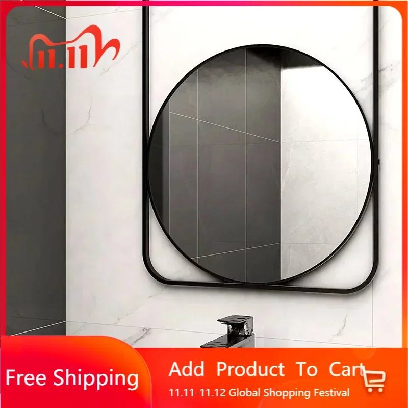 

Необычный зеркальный держатель для ванной комнаты, современная вешалка для стекла, зеркала для макияжа, душа, аксессуары для бритья, Украшение зеркала