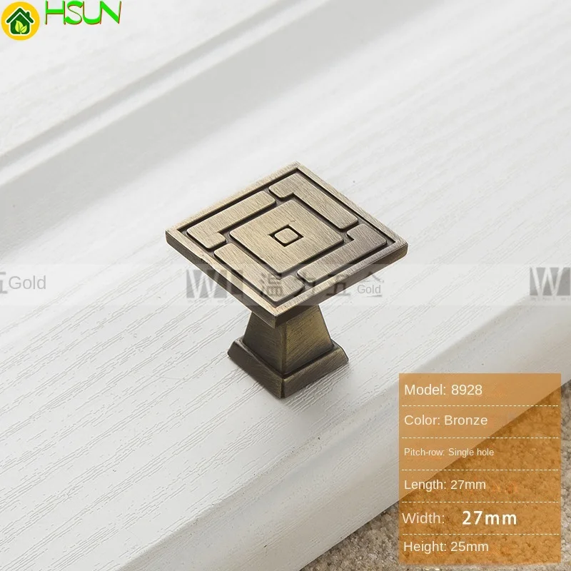 Chinese style handle green ancient black red cabinet European garden door 8928 |