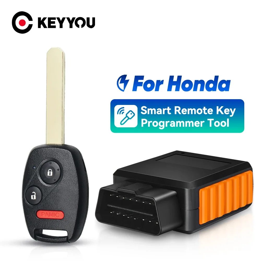 Фото KEYYOU 2/3/4 кнопки программа DIY комплект дистанционного брелока для Honda Civic LX Odyssey N5F-S0084A 313,8/433 МГц 2006-2014 программатор №1