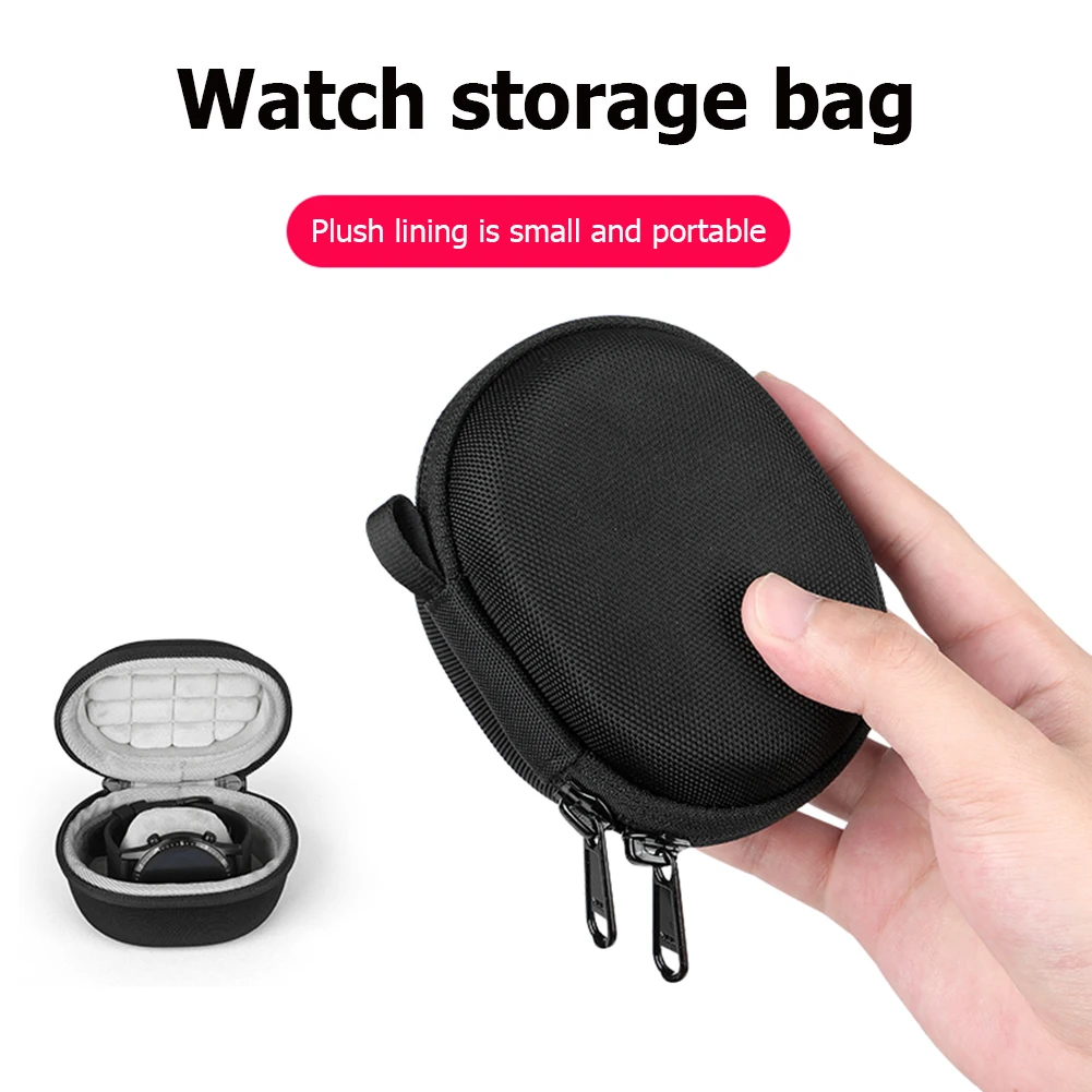EVA Single Watch Travel Case Portable Storage Organizer Shock-Resistant Waterproof Smartwatches Zippered Container Box Wholesale