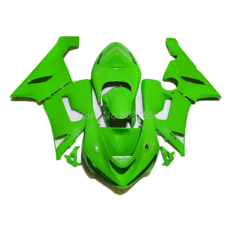 

Premium Injection Fairings Kits Set For Kawasaki ZX6R 2005 2006 New ABS Green Plastic Motorcycle fairings zx6r 05 06 LP73