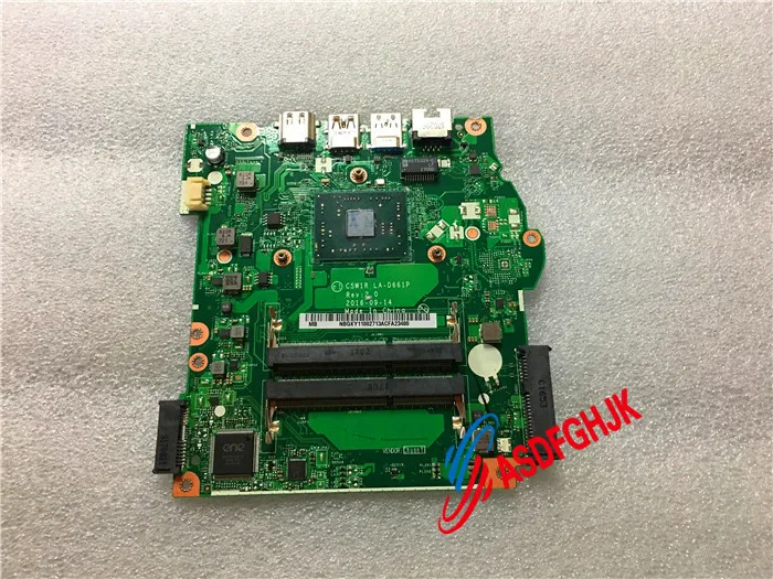 Оригинальная материнская плата для Acer Aspire ES1-523 с процессором A8-7410 NBGKY1100265 C5W1R LA-D661P полностью протестирована