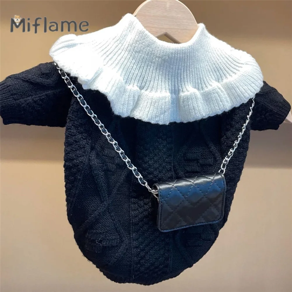 Теплая одежда для собак Miflame теплый свитер осени и зимы в стиле ins Wind Западный