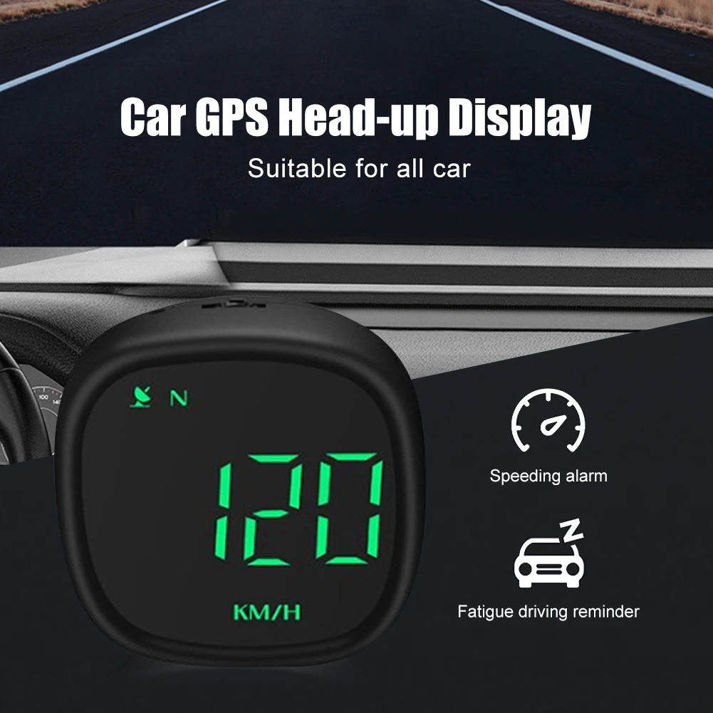 

Smart Head Up Display LED Auto Speedometer Smart Digital Driving Overspeed Alarm Reminder GPS HUD Car Accessories for All Car