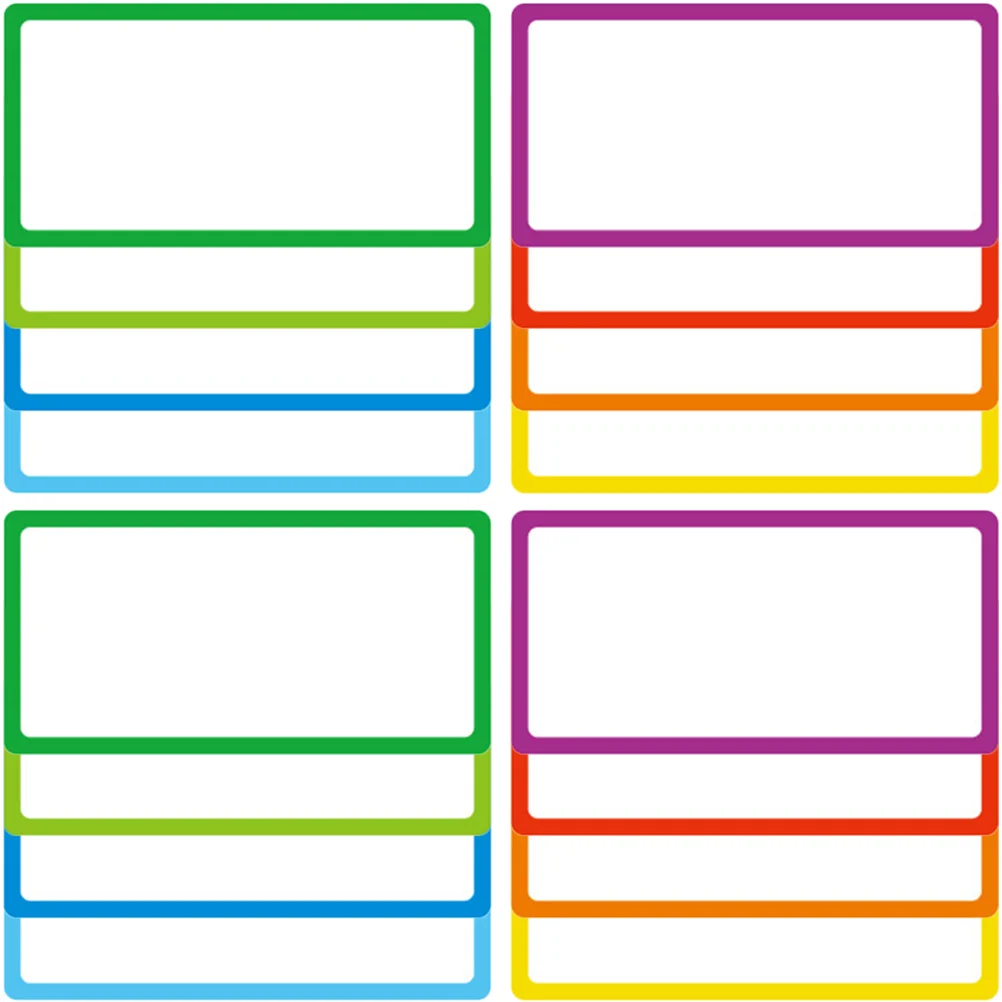 

16 Pcs Magnetic Name Tape Stickers Refrigerator Dry Erase Magnets Colored Food Fridge Labels Message Post