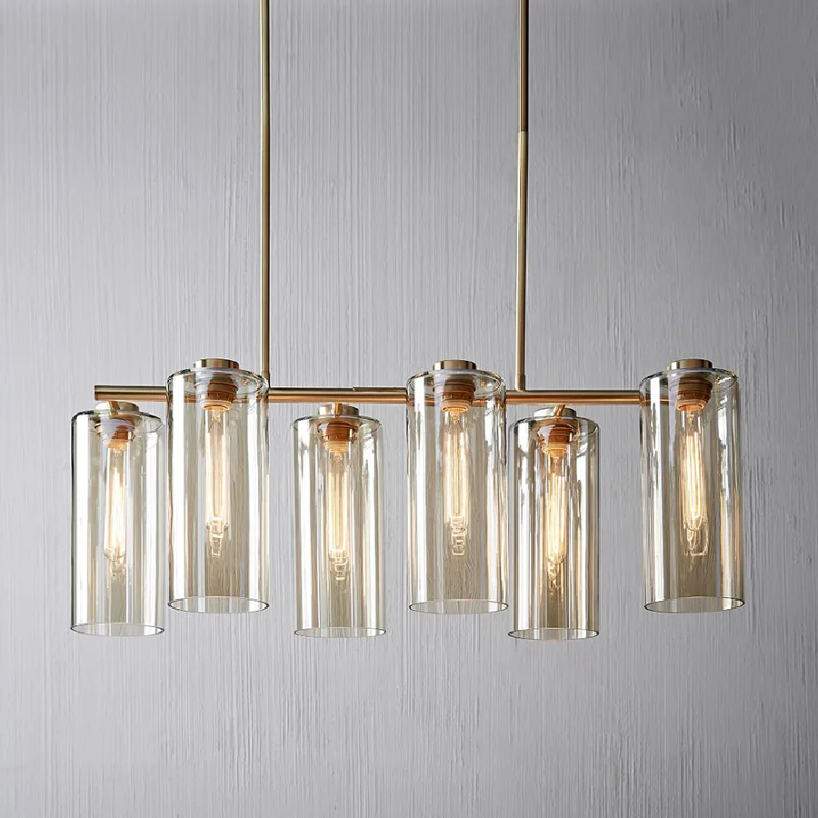

Modern minimalist LED pendant lights Nordic living room hanging lamp dining room study glass luxury metal lighting fixture