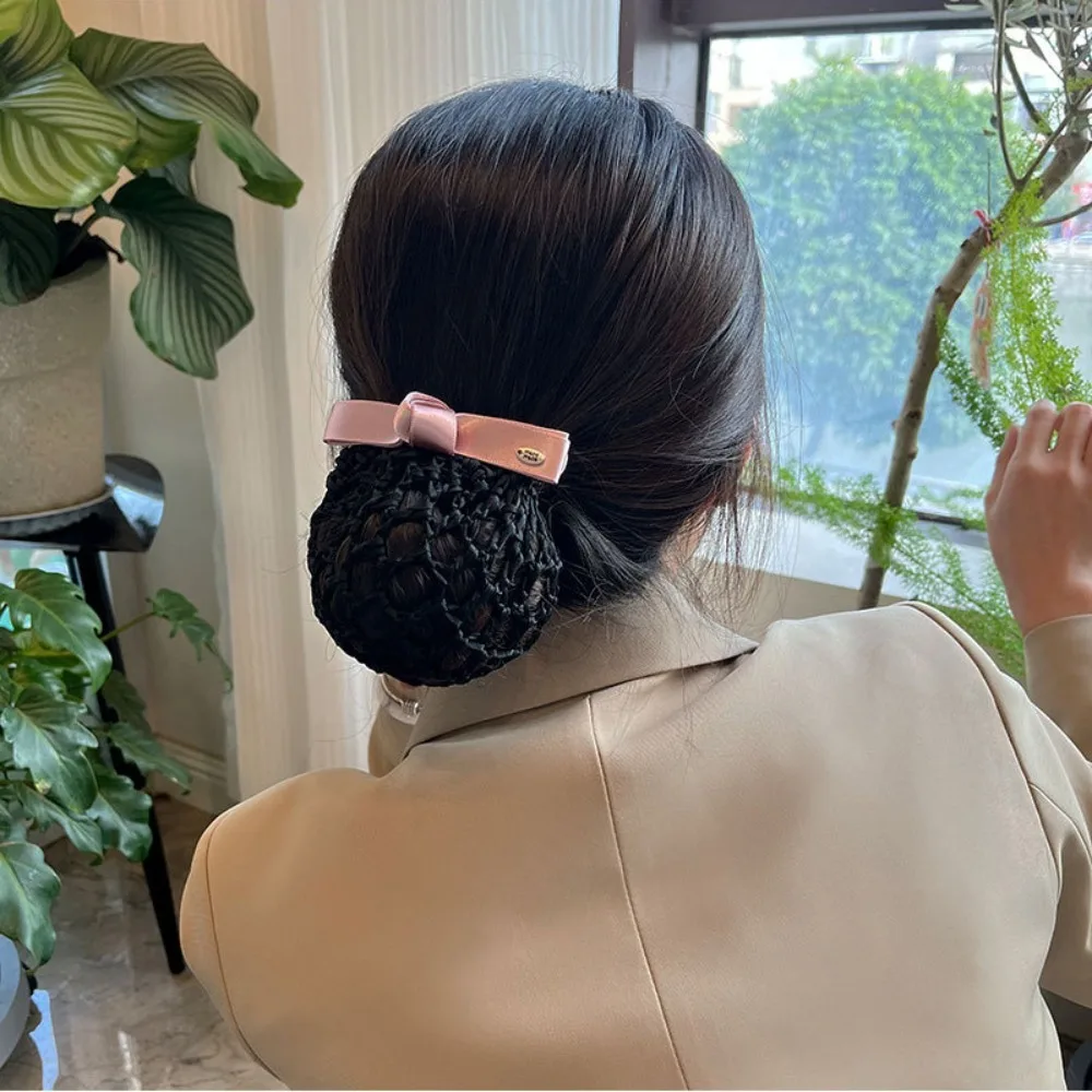 

Аксессуары для волос из сплава простота тканевый бант-сетка для волос бант заколка для волос