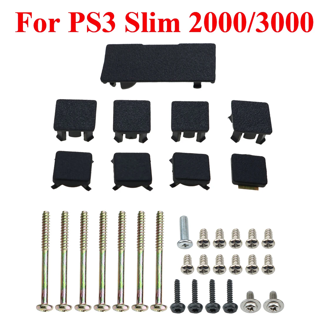 Черные пластиковые винты для консоли PS2/PS3 Slim 2000 3000 4000 7000